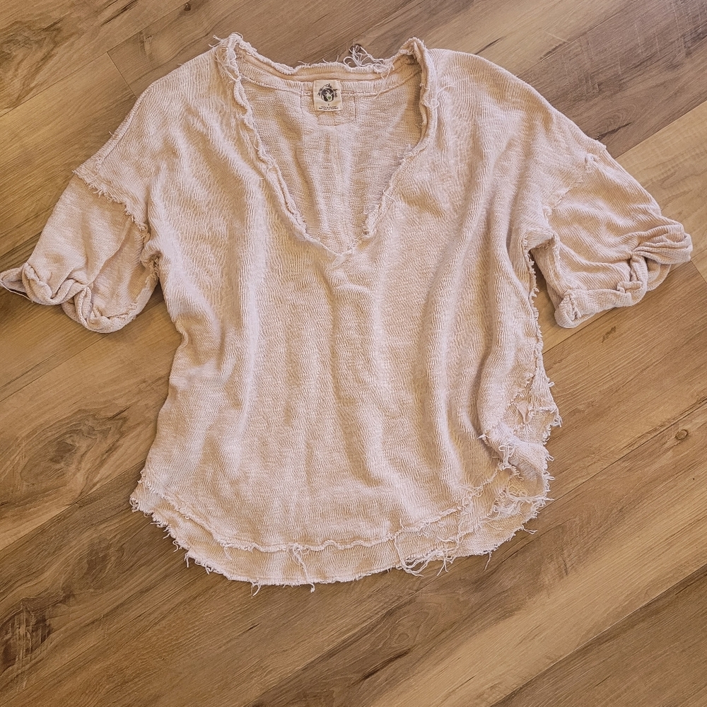 We The Free Distressed Top